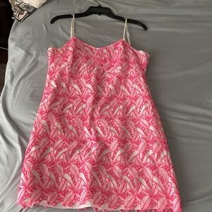 Crown & Ivy Pink and White Mini Dress
